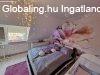 Ig�nyesen fel�j�tott 82m2-es sorh�z kertkapcsolattal Pereces